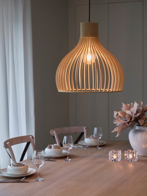 Daniella taklampe 46cm natur 4