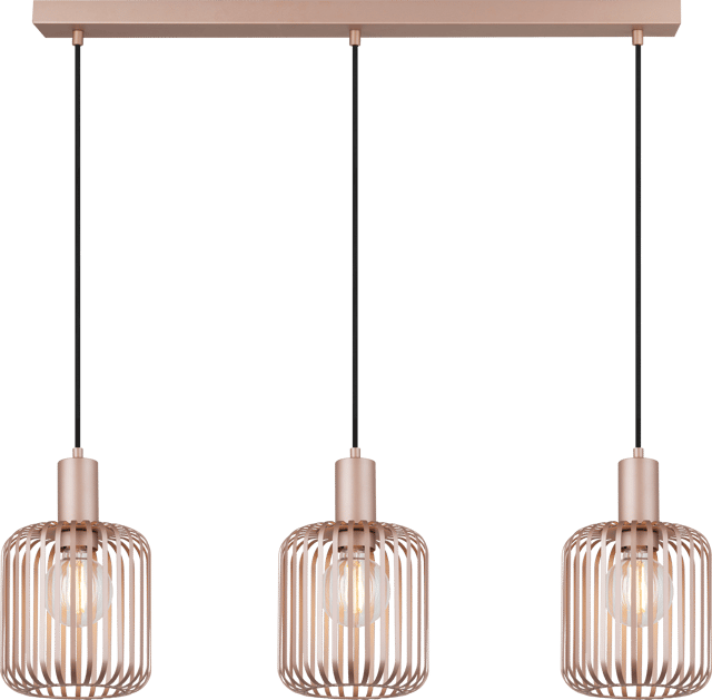 Maritza taklampe rekke 3lys 90cm champagne, bilde 5 av 12