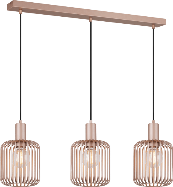 Maritza taklampe rekke 3lys 90cm champagne, bilde 7 av 12