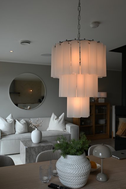 Venice taklampe lyskrone 50cm hvit 3