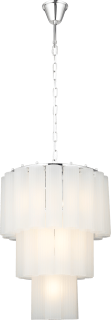 Venice taklampe lyskrone 50cm hvit, bilde 9 av 14