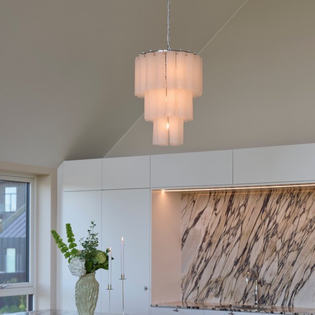 Venice taklampe lyskrone 50cm hvit