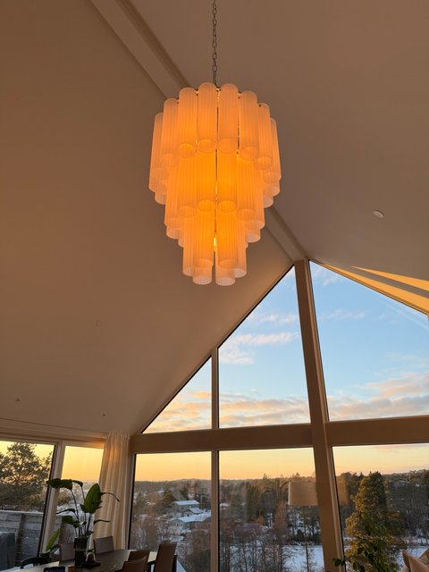 Venice taklampe lyskrone 50cm hvit, bilde 7 av 14