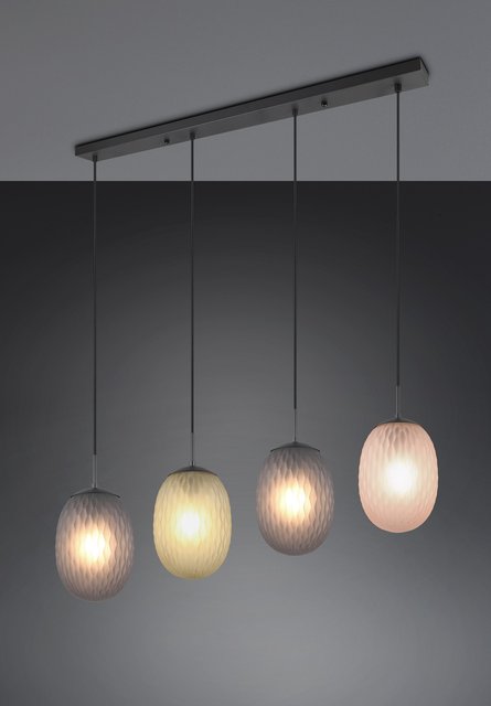 Facette taklampe rekke 4lys 116cm flerfarget, bilde 2 av 5