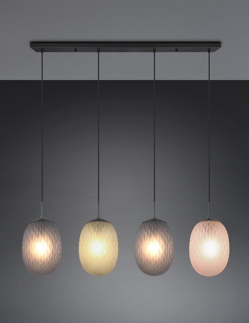Facette taklampe rekke 4lys 116cm flerfarget, bilde 3 av 5
