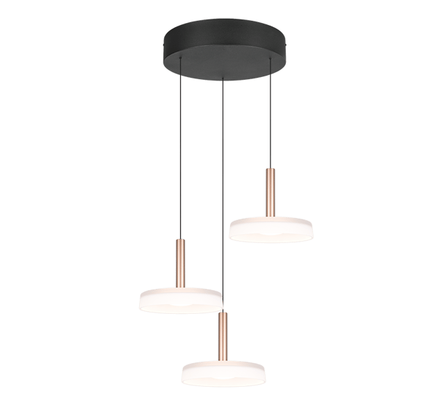 Celeste taklampe rondell 3lys 35cm brun, bilde 5 av 7