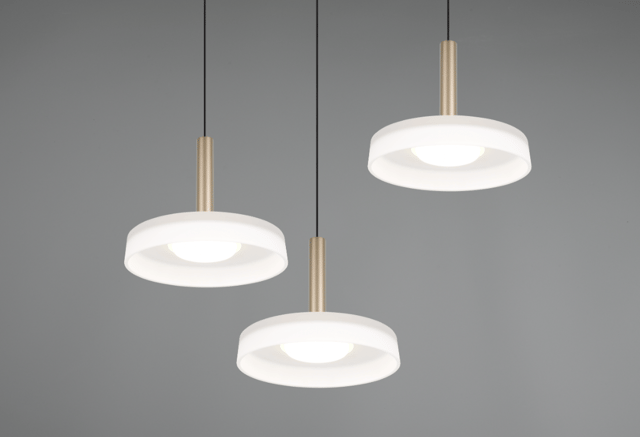Celeste taklampe rondell 3lys 35cm brun 3