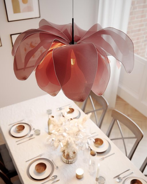 Lou Lou taklampe 80cm rosa, bilde 5 av 9