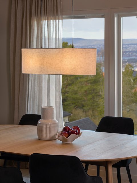 Blefjell oval taklampe 80cm beige, bilde 3 av 10
