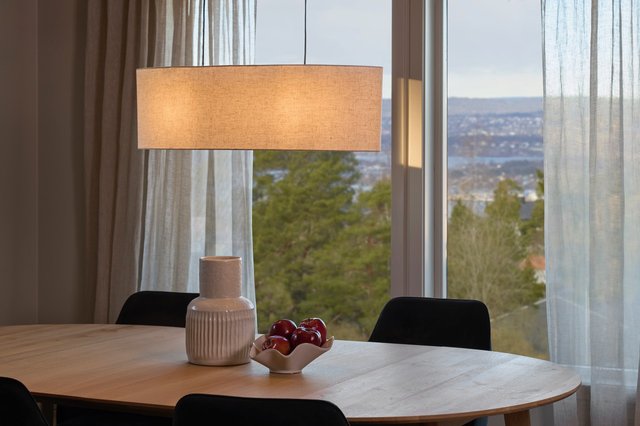 Blefjell oval taklampe 80cm beige, bilde 4 av 10