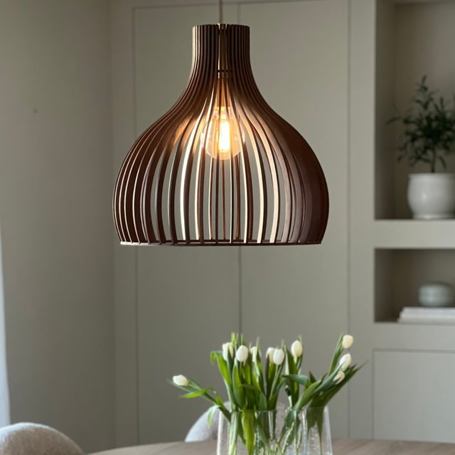Daniella taklampe 46cm brun 3