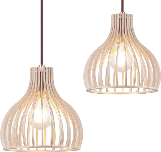 Daniella taklampe rondell 3lys 30cm natur, bilde 8 av 9
