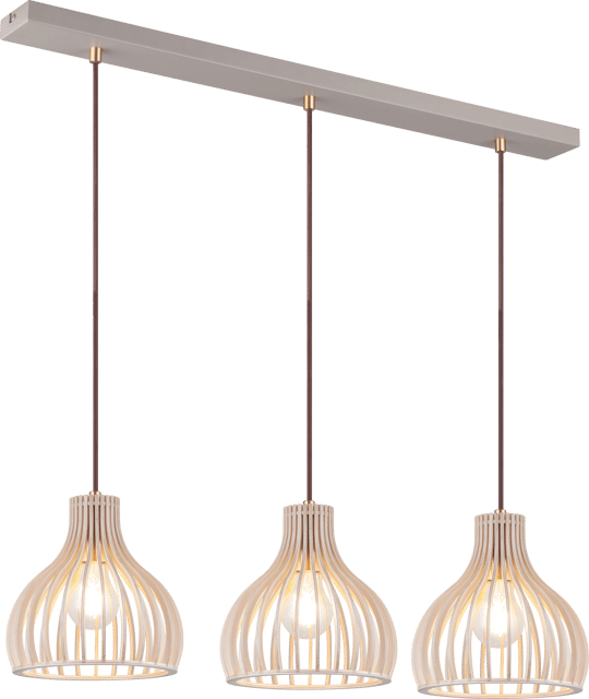 Daniella taklampe rekke 3lys 80cm natur, bilde 7 av 9