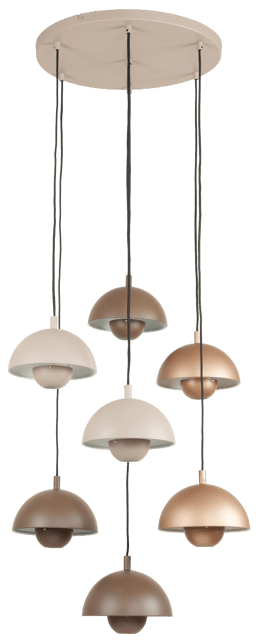 Mycena taklampe rondell 7lys 59cm flerfarget, bilde 6 av 15