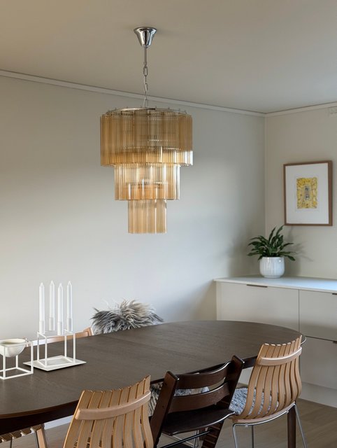 Venice lysekrone 50cm champagne, bilde 6 av 7