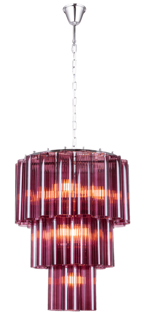 Venice lysekrone 50cm lilla, bilde 2 av 4