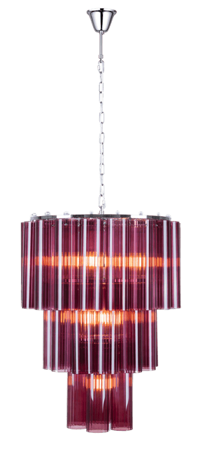 Venice lysekrone 50cm lilla, bilde 3 av 4