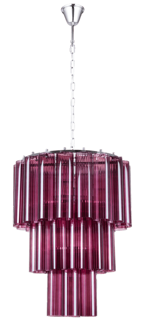 Venice lysekrone 50cm lilla, bilde 4 av 4