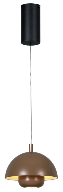 Myla LED oppladbar pendel 20cm brun 3