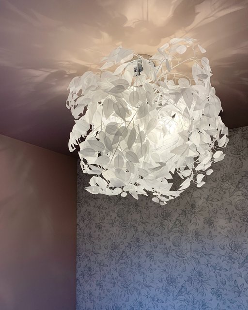 Leavy plafond taklampe 70cm hvit, bilde 2 av 6