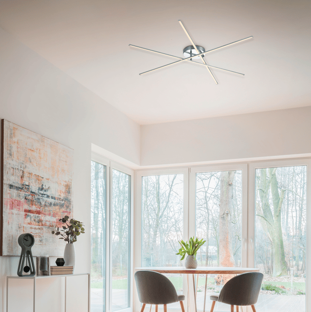 Tiriac LED plafond taklampe 100cm grå, bilde 1 av 4