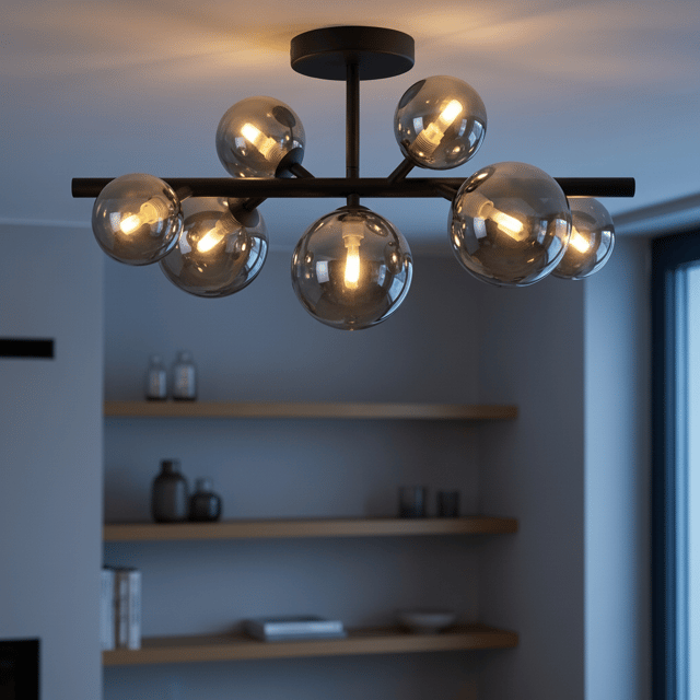 Vernon plafond taklampe 53cm smoke 1