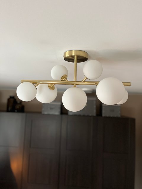 Vernon plafond taklampe 53cm messing, bilde 5 av 7