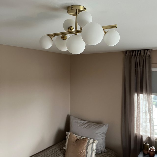 Vernon plafond taklampe 53cm messing, bilde 2 av 7