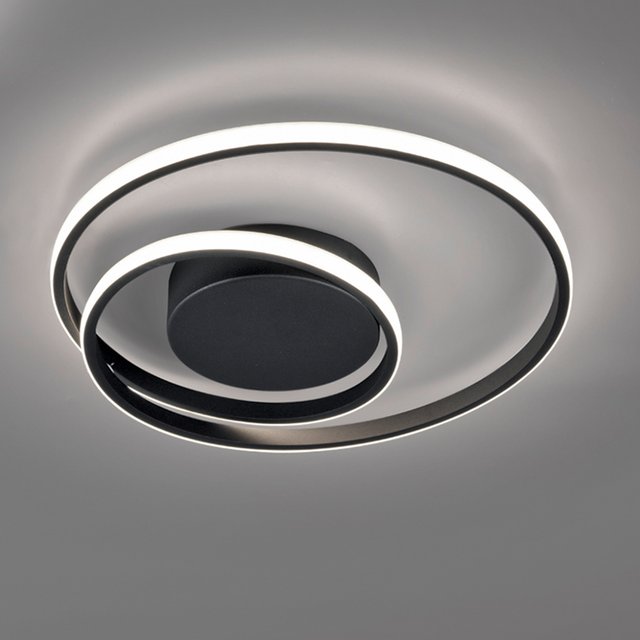Zibal LED plafond taklampe 37cm sort, bilde 3 av 5