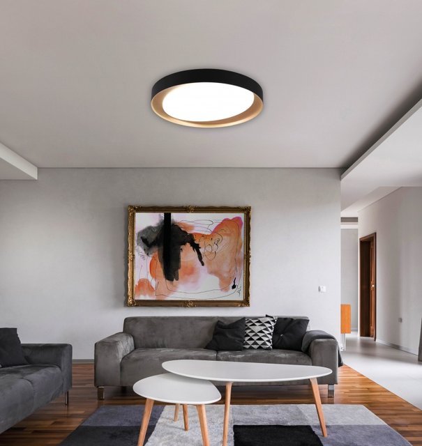 Zeta LED plafond taklampe 48cm sort 2