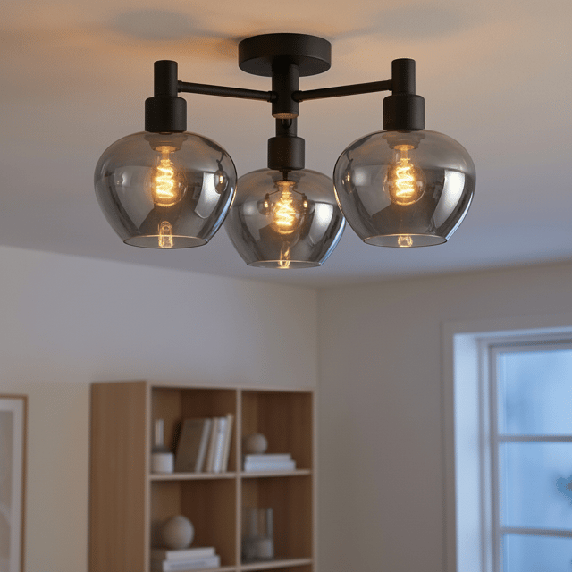 Kelly plafond taklampe 52cm smoke, bilde 1 av 6