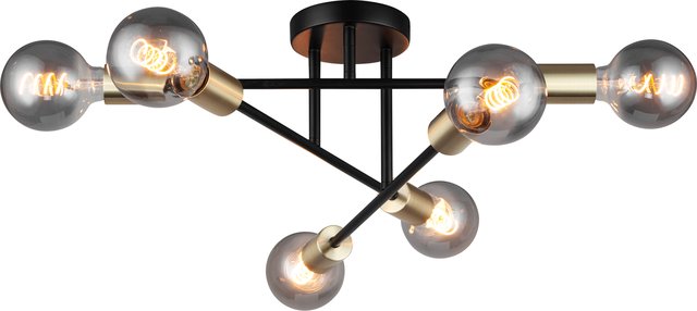 Odelia plafond taklampe 55cm messing, bilde 2 av 3