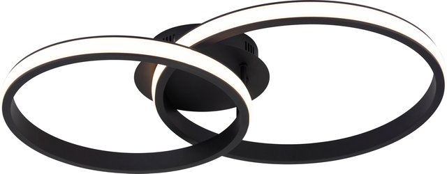 Twins Circle LED plafond taklampe 62,5cm sort 3