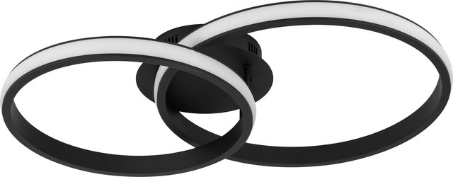 Twins Circle LED plafond taklampe 62,5cm sort 4
