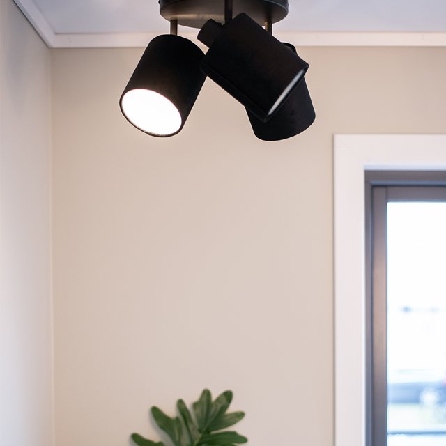 Luca plafond taklampe 32cm sort 2