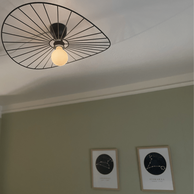 Chapeau plafond taklampe 60cm sort 1