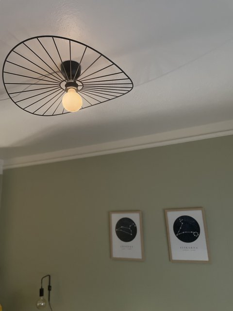 Chapeau plafond taklampe 60cm sort 3