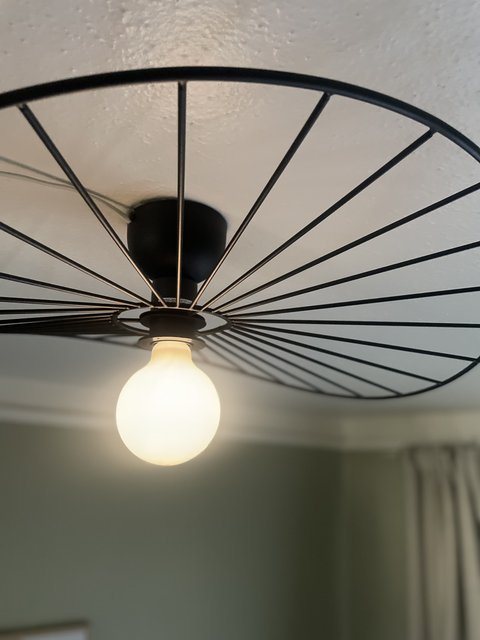 Chapeau plafond taklampe 60cm sort 4