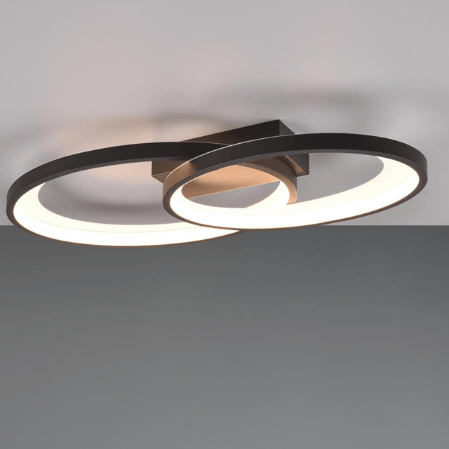 Malaga LED plafond taklampe 57cm sort 1