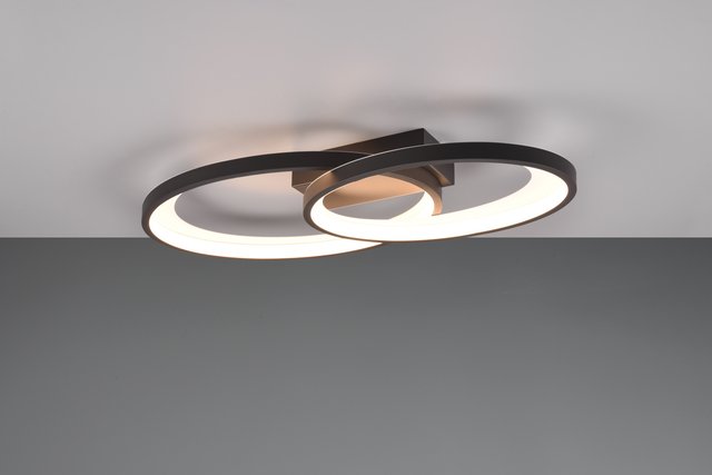 Malaga LED plafond taklampe 57cm sort 2