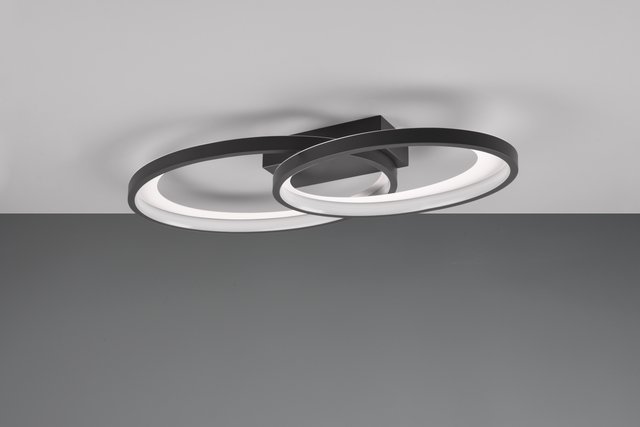 Malaga LED plafond taklampe 57cm sort 3