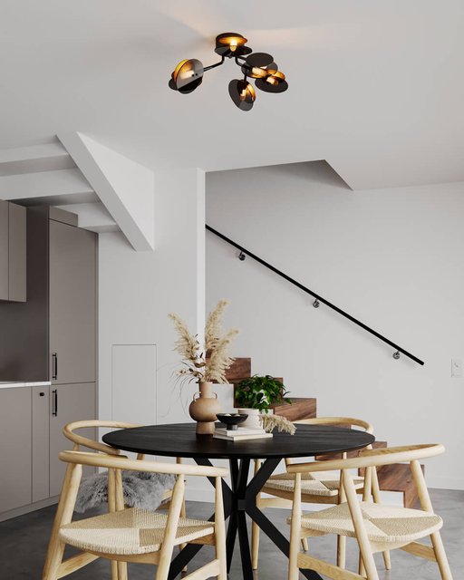 Turno plafond taklampe 70cm sort 4
