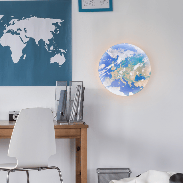 Terra LED plafond taklampe 37cm blå, bilde 1 av 6