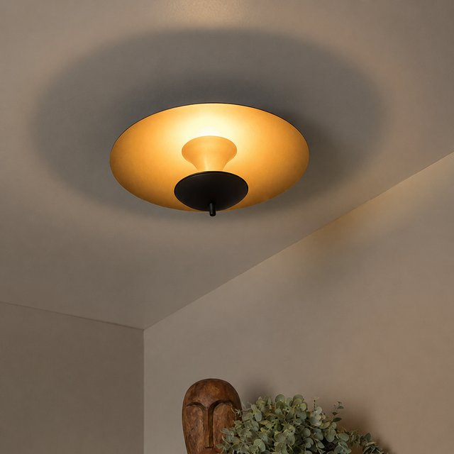 Vulcan LED plafond taklampe 38cm sort, bilde 1 av 4