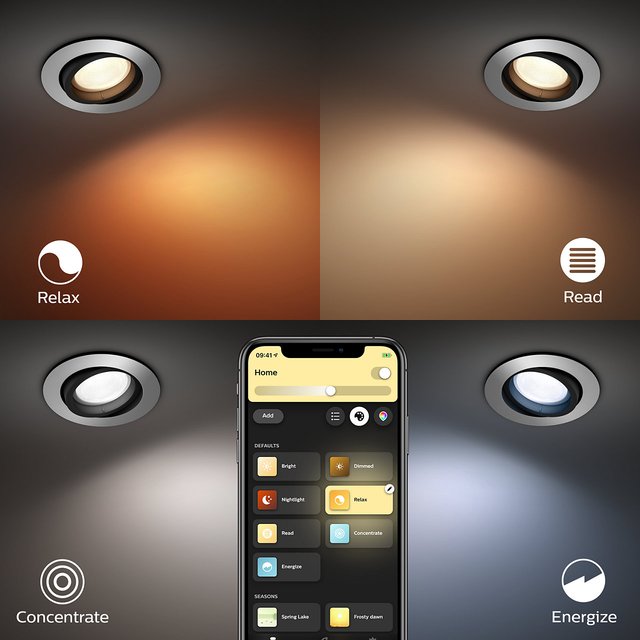 Hue Centura rund downlight 9cm stål 2