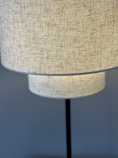 Blefjell skjerm rund 30cm beige, bilde 3 av 4