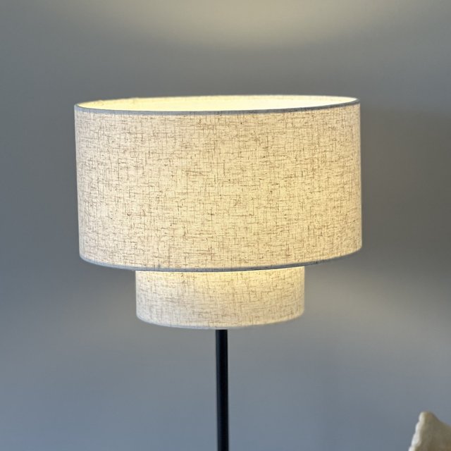 Blefjell skjerm rund 30cm beige, bilde 2 av 4
