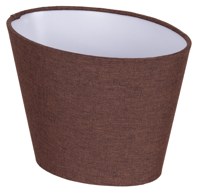 Lina skjerm oval 20cm brun, bilde 2 av 2