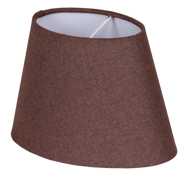 Lina skjerm oval 20cm brun, bilde 1 av 2