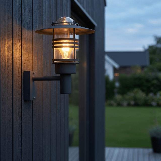 Slettnes utelampe vegg medium IP54 39cm mørk grå 1